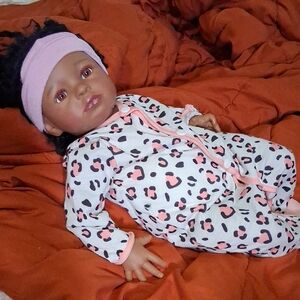 Reborn "Realistic" Handmade Baby Doll with Pink Outfit